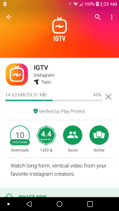Descargar la app IGTV